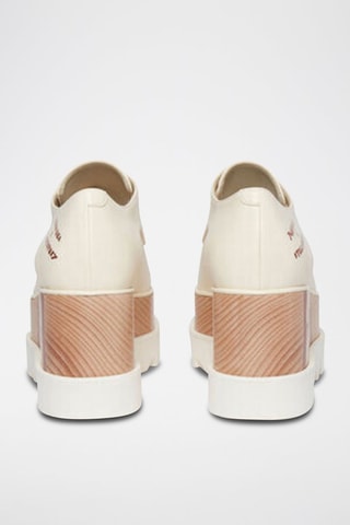 Platform Derby’s met Hak - Beige