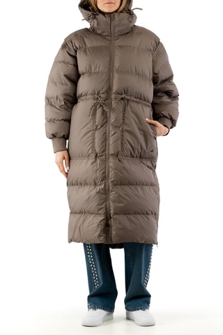 Gewatteerde Jas met Capuchon - Bruin