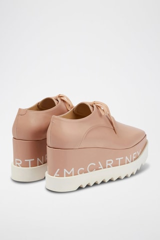 Platform Derby’s met Hak - Wit en roze