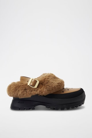 Platform Clogs - Zwart en bruin