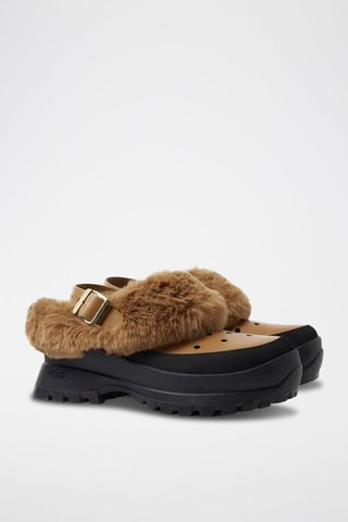 Platform Clogs - Zwart en bruin