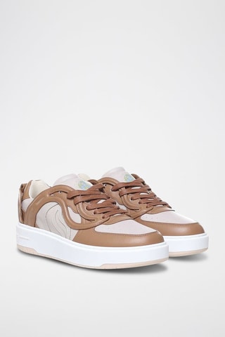 Sneakers - Wit en bruin