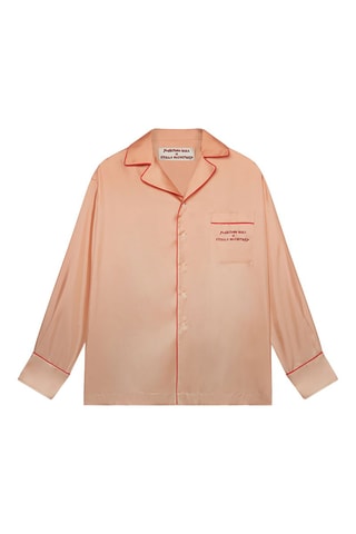 Zijden Blouse - Beige, rood en roze