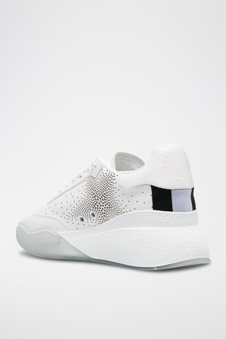 Platform Sneakers - Wit, zwart en grijs