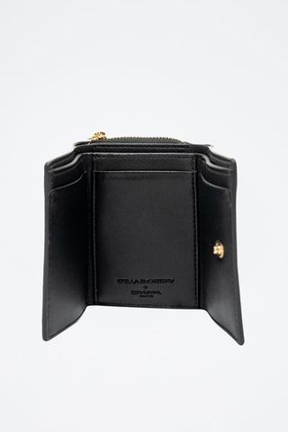 Portefeuille - Zwart, blauw, roze en goudkleurig