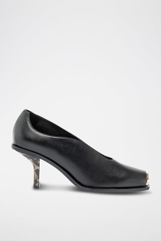 Pumps - Zwart, bruin en goudkleurig