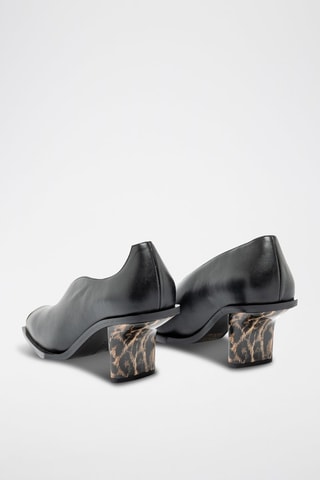 Pumps - Zwart, bruin en goudkleurig