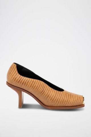 Pumps - Bruin en goudkleurig