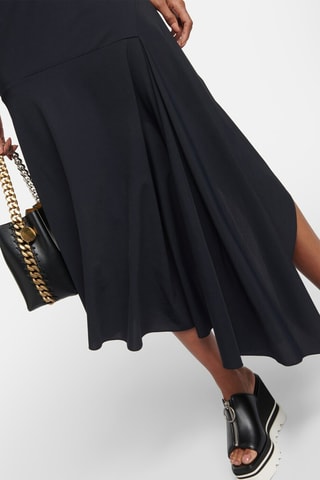 Asymmetrische Jurk - Wit en zwart