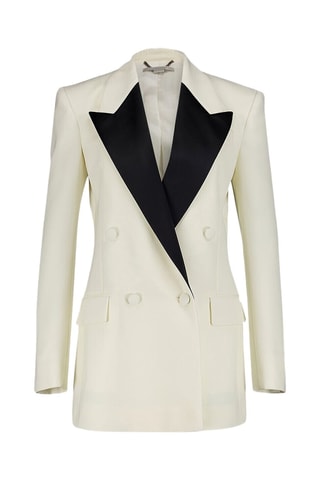 Wollen Colbert - Wit en zwart