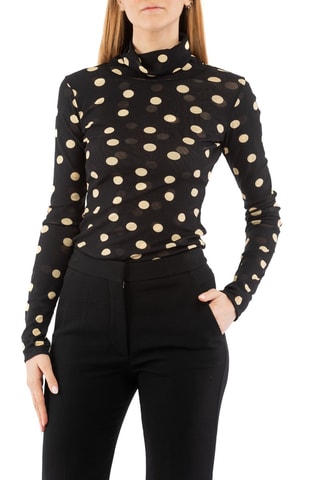 Top - Zwart en beige