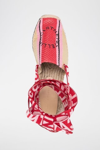 Platform Espadrilles - Beige, rood en roze