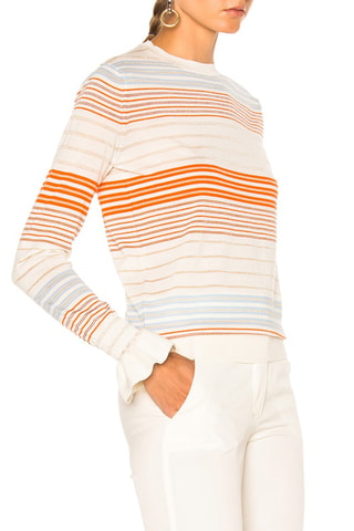 Wollen Trui - Wit, blauw en oranje