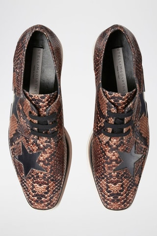 Platform Derby’s met Hak - Wit, zwart en bruin