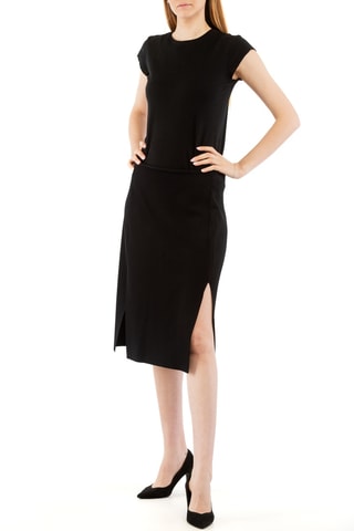 Asymmetrische Rechte Rok - Zwart