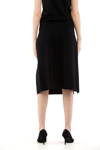 Asymmetrische Rechte Rok - Zwart