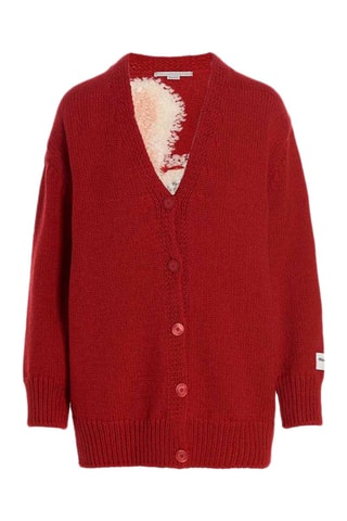 Wollen Vest - Rood en multicolor