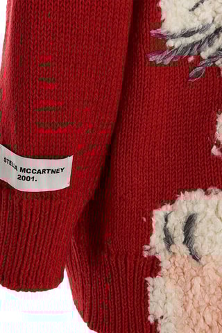 Wollen Vest - Rood en multicolor