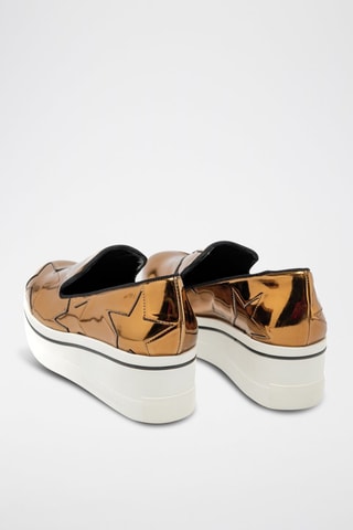 Platform Slip-ons - Wit en zwart