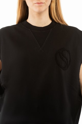 Mouwloze Sweater - Zwart