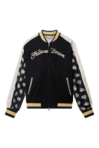 Baseball Jasje - Wit, zwart en geel