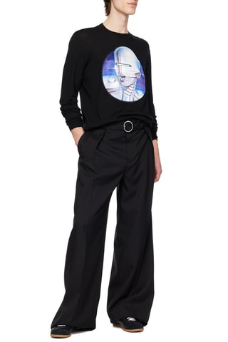 Wollen Trui - Zwart, blauw en grijs