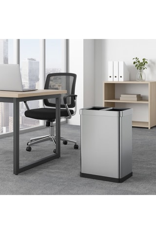 Cubo de basura de acero inoxidable Tallin - 30 l