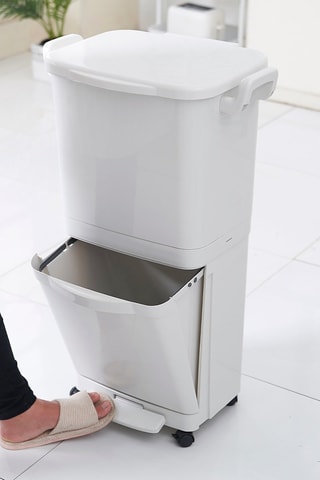 Cubo de basura de reciclaje Valoris - 30/15 l