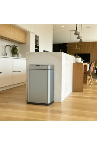 Cubo de basura automático de acero inoxidable - 70 l