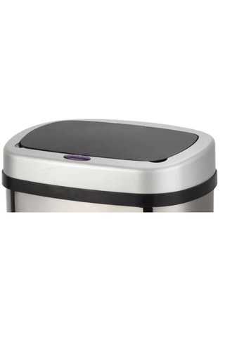 Tampa para caixote automático em aço inoxidável Majectif Silver - Prateado