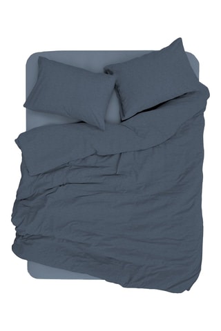 Juego de nórdico de algodón Nitsa - 57 hilos/cm² - Azul