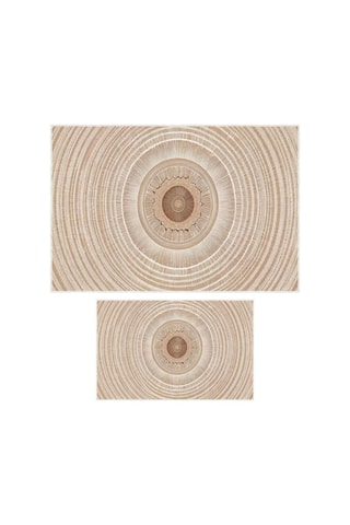 2 alfombras de baño - Beige - 50 x 60/60 x 100 cm