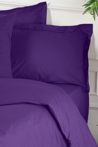 Funda nórdica de algodón reforzado 155 hilos/cm² Tonne Viole - Violeta oscuro