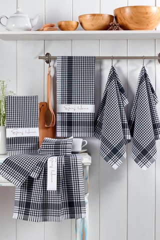 10 paños Pötikareli - Negro y blanco