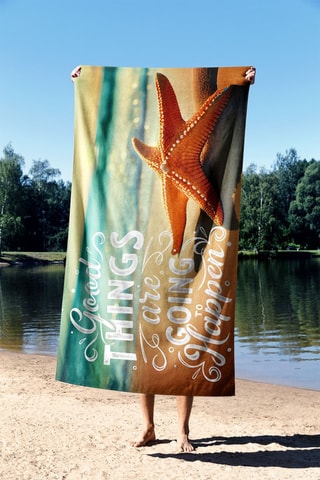 Toalla de baño - Naranja - 70 x 130 cm