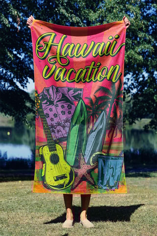 Toalla de baño - Rosa - 90 x 150 cm