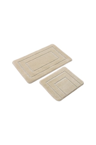 2 alfombras de baño - Crema - 50 x 80 / 40 x 50 cm