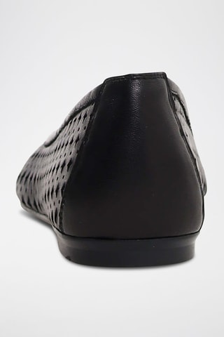 Nappaleren Ballerina's - Zwart