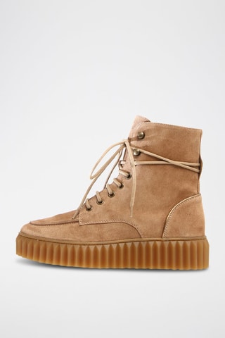 Nubuck Enkellaarzen - Bruin
