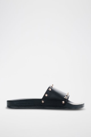 Mules en cuir Bristol-Asaubrd - Doré et noir