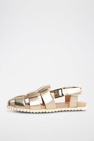 Sandales en cuir - Doré