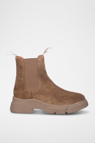 Nubuck Chelsea Boots - Bruin