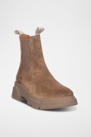 Nubuck Chelsea Boots - Bruin