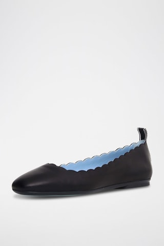 Leren Ballerina’s - Zwart