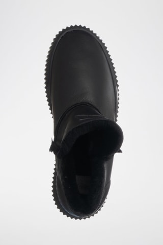 Gevoerde Nubuck Enkellaarzen - Zwart