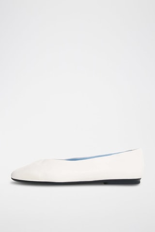 Leren Ballerina’s - Wit