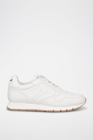 Baskets en cuir - Blanc et noir