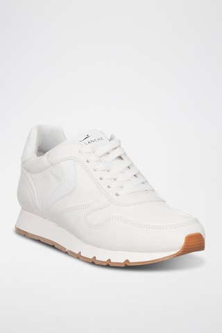 Baskets en cuir - Blanc et noir