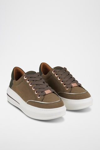 Baskets en cuir Lancaster - Marron