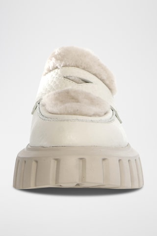 Leren Platform Mocassins Grenelle - Wit